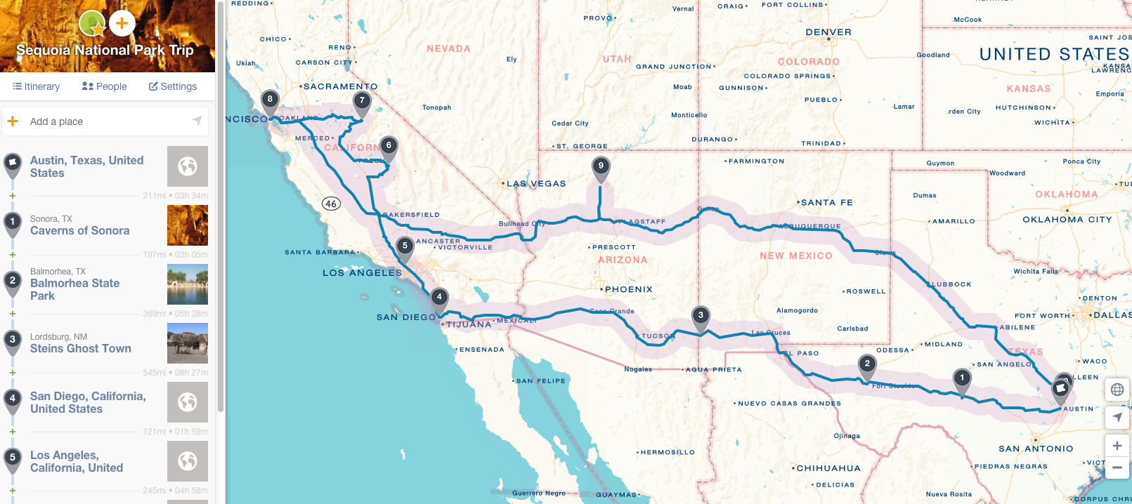 Build your own travel map